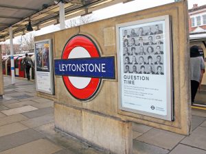 Leytonstone telephone engineer working at the tube platform