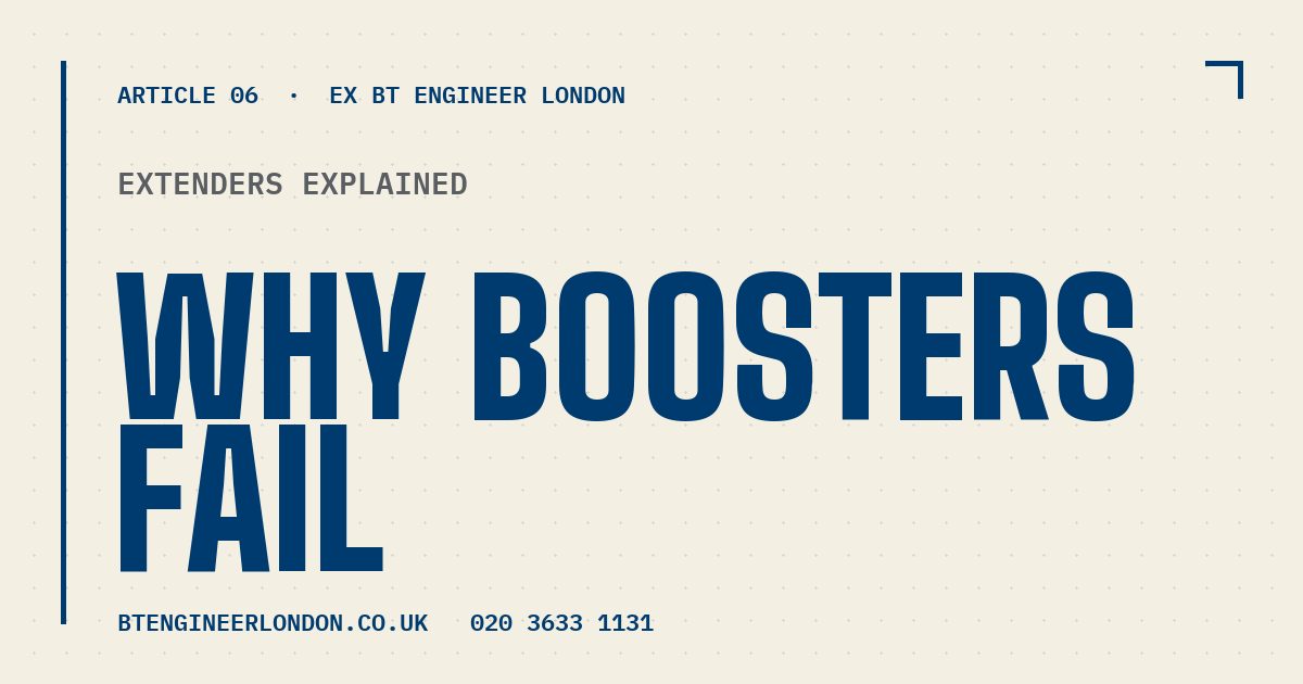 Article cover — why WiFi boosters and extenders fail